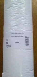 COTTON WOOL ABSORBENT WHITE
