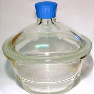 DESICCATOR GLASS KNOB LID NO DISC 100MM