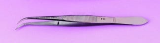 FORCEPS FINE POINT CURVED 125MM