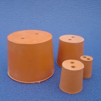 RUBBER STOPPERS 2 HOLE NO.62